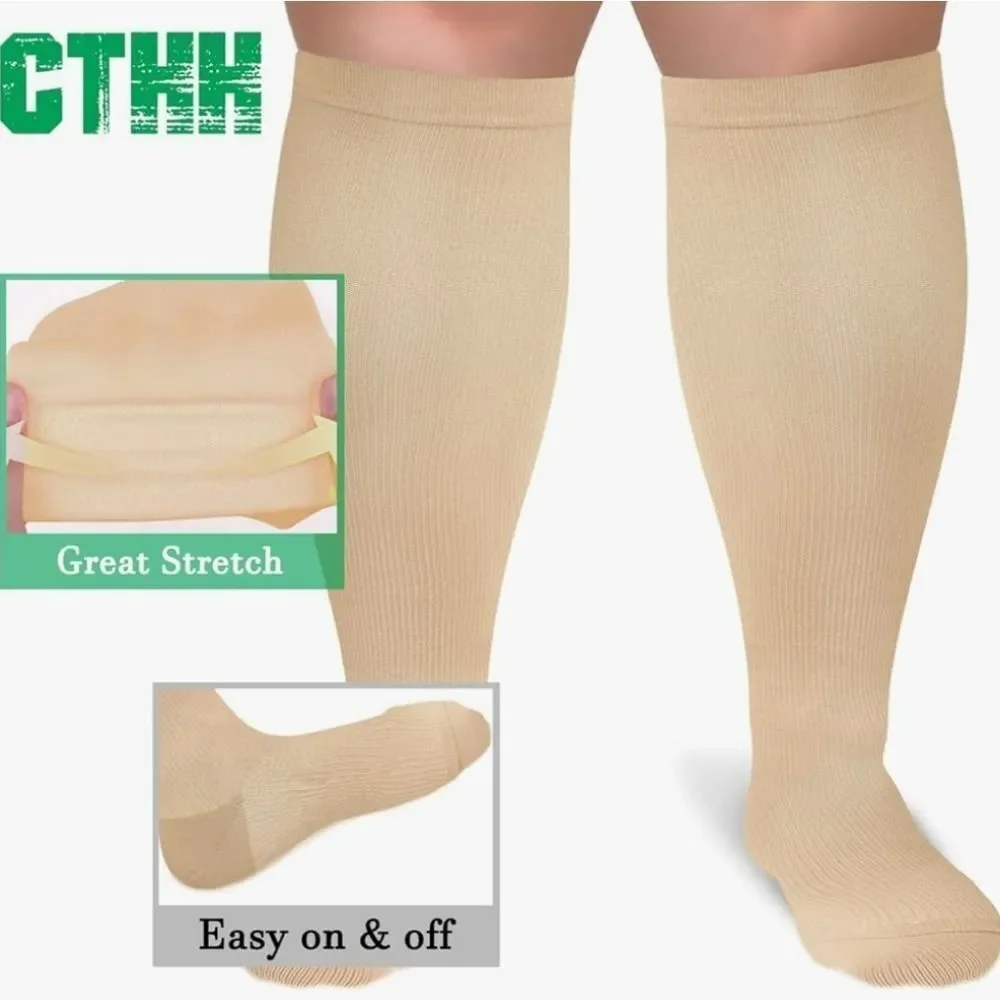 🔸️NIB Nude Unisex Compression Socks Set Of 3 Size 4XL